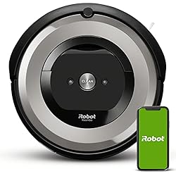 iRobot Roomba e5154 Wifi, Robot aspirador óptimo para mascotas, aspiración alta potencia, 2 cepillos goma, alfombras y suelos, Dirt Detect, sugerencias personalizadas, compatible con asistentes voz