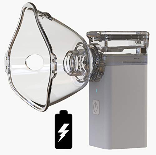 BART Mini Handheld Portable Nebulizer, With Rechargeable Battery, Inhaler, Nebulizer, Vaporizer, Mesh Ultrasonic Atomizer Machine, Compact Humidifier for Kids & Adults, Home & Travel Use