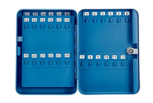 Adiroffice Key Steel Security Storage Holder Cabinet Valet Lock Box (48 Key, White) Key Steel Security Storage Holder Cabinet Valet Lock Box (48 Key, Blue) Bundle #TOP5