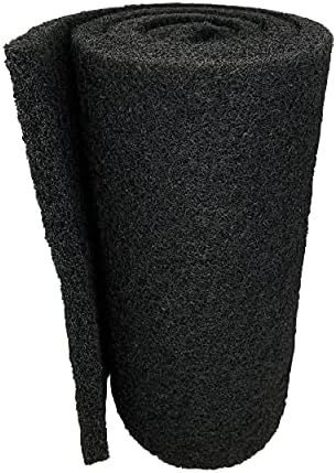 Aquatic Experts Classic Koi Pond Filter Pad COARSE – Black Bulk Roll Pond Filter Media, Rigid Ultra-Durable Latex Coated Fish Pond Filter Material US (3/4" - 1" x 18" x 72")