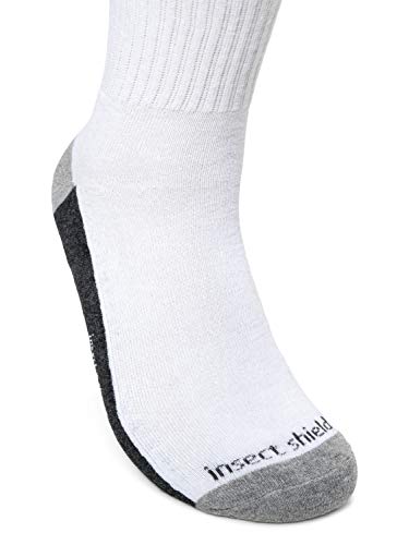 Insect Shield Sport Crew Sock, Stretchy And Comfortable Crew Socks With Padding And Tick Protection #TOP1