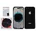 CELL4LESS Back Housing Assembly Metal Frame w/Back Glass - Sim Card Tray and Camera Frame and Lens for The iPhone 8 NO Logo (Space Grey)