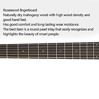 Guitars Fretted Instruments Guitar Fanta Acoustic Guitar Fanta CD60S Single Board Guitar Electric Box 41 inch Wood Acoustic Guitar Guitars (Color : Black Size : 1034012cm) – Image 6