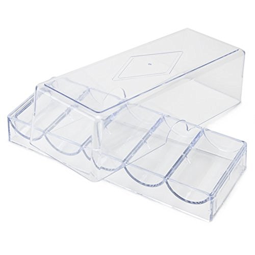 Plateaux à jetons en acrylique transparent emboîtables pour sécuriser vos jetons