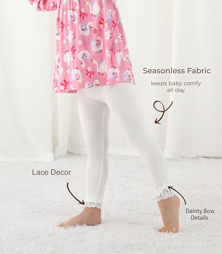 Toddler Girl Flare Pants Long Pants Viscose from Bamboo Bell Bottom Pants Kid Leggings Lounge Playwear 2-5T4