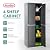 Sterilite 4 Shelf Cabinet, Heavy Duty and Easy to Assemble Plastic Storage Unit, Organize Bins in the Garage, Basement, Attic, Mudroom, Gray, 1-pack