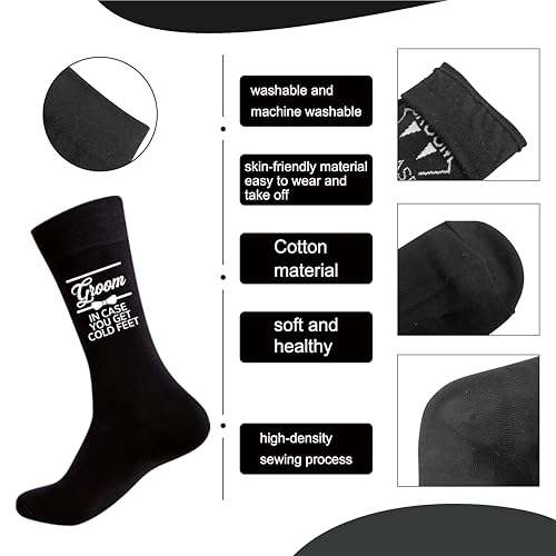 Groomsmen Socks, Groomsmen Proposal Gifts For Groom Squad, Team Groom, Wedding Novelty Funny Socks Best Men3