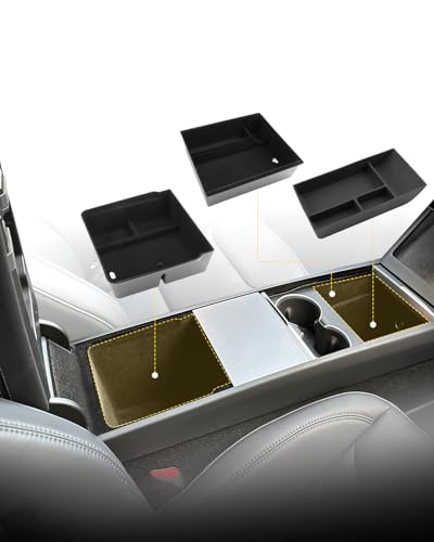 Boîte de rangement Tesla Model Y Juniper YEE PIN console centrale accoudoir pack de 3