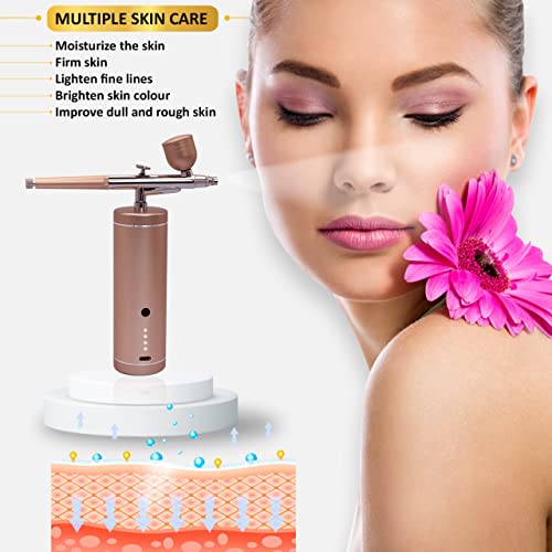 Airbrush Kit With Air Compressor 30Psi Portable Handheld Air Brush Gun Rechargeable Cordless Airbrush For Nail Art, Painting, Cake Decor, Cookie, Makeup, Barber, Skin Hydration. #TOP5