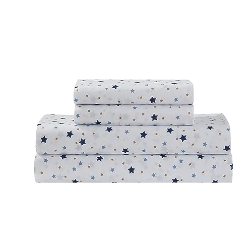 Image of Kids Bedding Set Bed in a Bag for Boys and Girls Toddlers Printed Sheet Set and Comforter, Twin, Galaxy