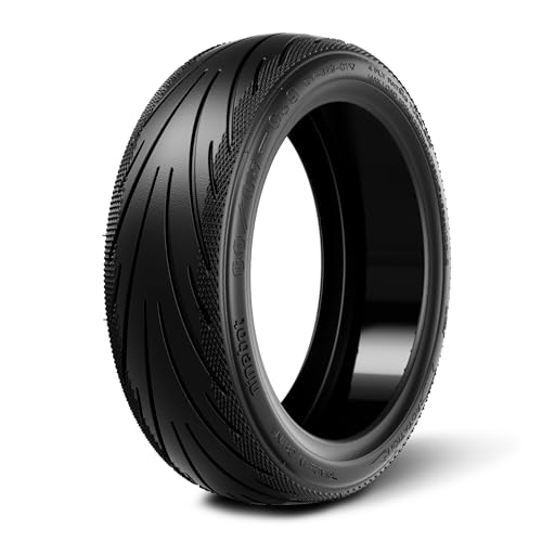 60/65-6.9 Tubeless Rear Wheel Tyres Compatible with Segway Ninebot E2 PRO / E2 PROE / E2 PROD KickScooter, 10 Inch Rubber Vacuum Non-Slip Outdoor Tire Scooter Accessories