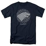 Game of Thrones Stark Burst Sigils Unisex Adult T-Shirt, Stark Burst Sigils, X-Large