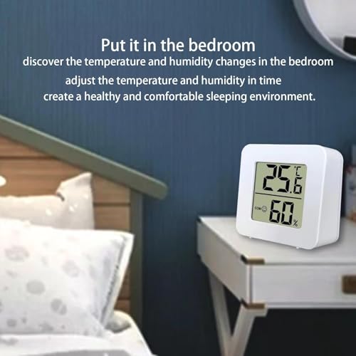 Hygromètre Numérique - Thermomètre Intérieur Et Jauge D'humidité Précis, Capteur D'humidité De Jauge De Température Intérieure Portable Pour Appartements | Chambre D'enfant Maison Capteurs – vue 5
