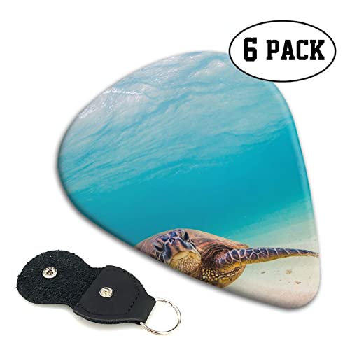 Lot de 6 médiators imprimés tortue de mer pour guitare acoustique et électrique - Les Beatles, Paul McCartney, John Lennon, RIngo Starr, George Harrison Lot de 6 médiators imprimés tortue de mer pour guitare acoustique et électrique – Image 3