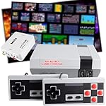 SHEPUDRUC Retro Gaming Console with 620+ Built-in Games, Classic Retro Game Console AV And HDMI Output, 8-Bit Classic Video Gaming Consoles with 2 Controllers for Christmas Birthday Gifts