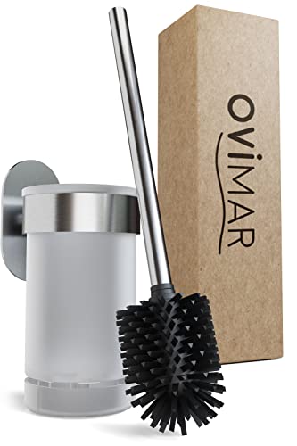Brosse WC suspendue pour gain de place Ovimar Tranerodde silicone - 2