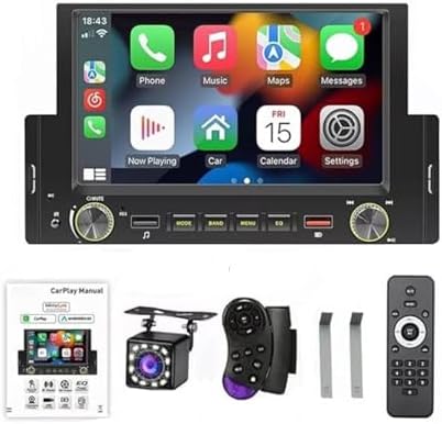 Sistema Estéreo para Carro, multimidia 1 din de 6,2 Polegadas, Co...