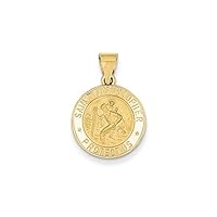 Algopix Similar Product 14 - 14k Polished and Satin St Christopher