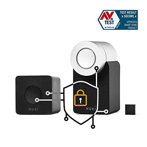 Nuki Combo 2.0 (Smart Lock + Bridge), Türsensor, elektronisches Türschloss, smartes Türschloss, sperren via Bluetooth, einfach nachrüstbar… – Ansicht 4