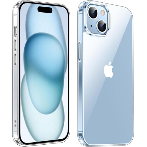 Compatible with Magsafe for iPhone 15 Case Clear, [Not-Yellowing] [16FT Drop Protection], Slim Clear...