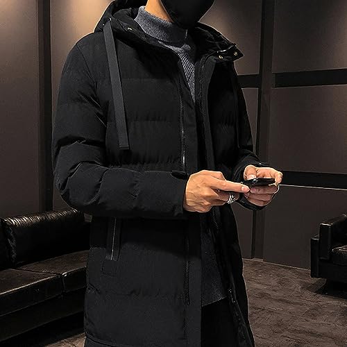 Manteau matelassé à capuche pour hommes contre le froid