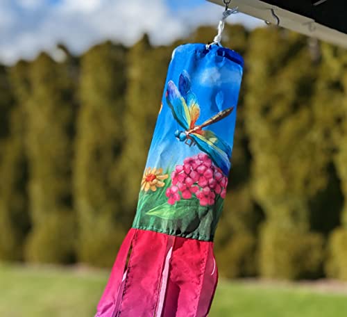 Madrona Brands Garden Dragonfly Windsock | Durable Outdoor Hanging Decoration | Yard, Garden, Patio, Home And More | 60-Inch #TOP4
