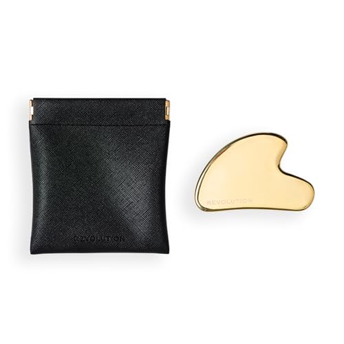 Revolution Beauty London Revolution Pro Miracle Contouring Gua Sha, Stainless-Steel Facial Tool for a Sculpted & Refreshed Look