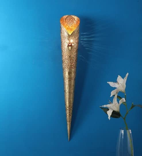Image of Decorative Wall Light Sun Mashal Big Torch Decorate for Living Rooms,Bedrooms Classic Sconce Antique Visit The Store (1) (Free Bulb)