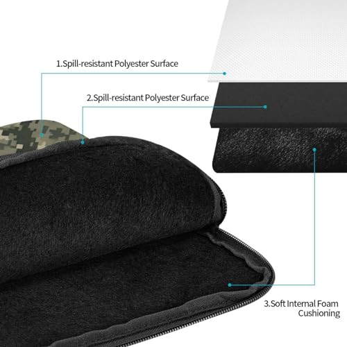 Funda para portátil militar camuflaje slim 13 pulgadas miniatura 2