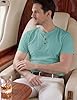 TACVASEN Mens Shirts Casual Short Sleeved Shirts for Men UK Plain Henly Tops Lightweight Quick Dry T Shirt for Summer Green 3XL #3