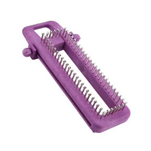 Adsire Tear de Tecelagem Manual de Plástico: Tear Ajustável para Meias, Cachecol, Chapéu e Outros Ar