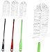 Selldorado® Lot de 3 goupillons XXL en rouge, gris, vert – Brosse de nettoyage pour bouteilles à long manche – Brosse pour récipients – 43,5 x 6 cm (3 pièces)