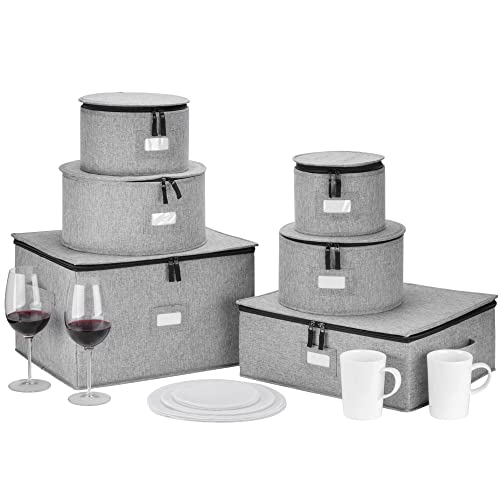 Hard Shell China Storage For Cups, Wine Glasses And Plates Storage #TOP6