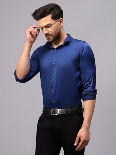 Image of CVC Mens Satin Regular Fit Formal Shirt.