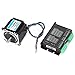 Yctze 24V/3A Nema 23 Stepper Motor with Driver, 1500 RPM HighSpeed 2-Phase Motor for Industrial Automation