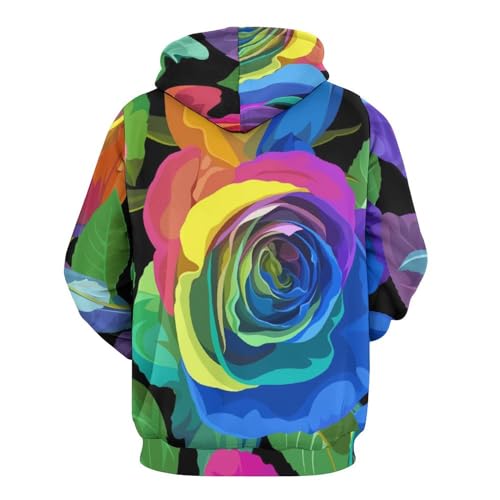Sweats à Capuche Rose UMENG Pull Manche Longue S