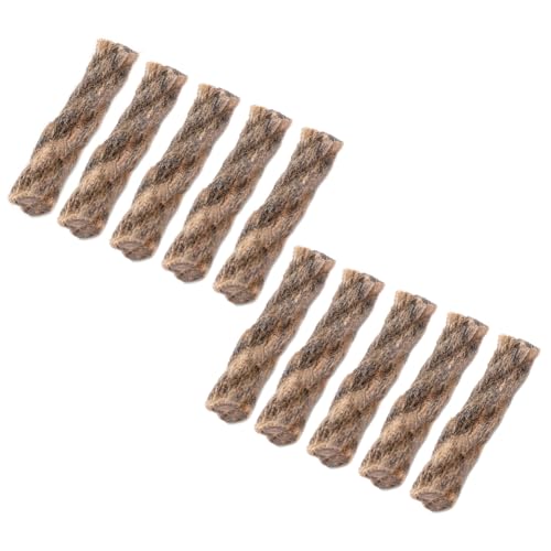 10 Pieces Fire Tinder Rope Tinder Fire Starter Rope Survival Wick Hemp Cord Tinder Waterproof Tinder Wick Rope for Fire Starting Camping Hiking Trekking, 10 cm