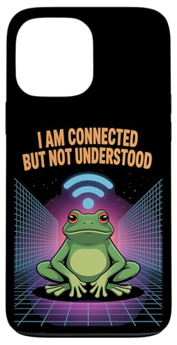 Connected But Not Understood ? Absurd Frog WiFi Vaporwave �X�}�z�P�[�X iPhone 13 Pro Max �p