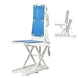 HuanSebesity Badewannenlifter Bezugs-Set,Blau Badewannenlift,Akkulift Wannenlift,Gewichtsgrenze 300Lbs,Ergonomischer Sitz,Erleichtert Das Baden Für ältere Menschen,Behinderte