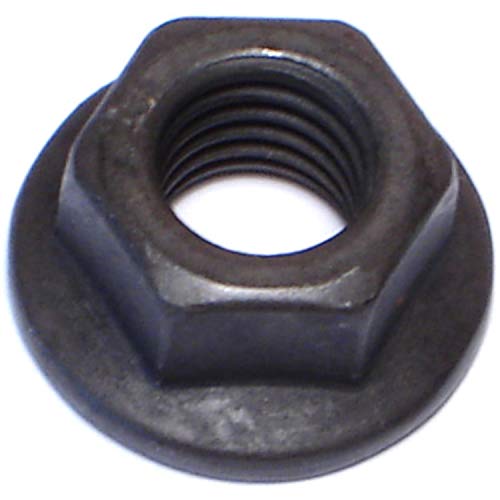 Hard-to-Find Fastener 014973124847 Flange Nuts, 10mm-1.50, Piece-15, Black