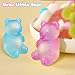 2 Pcs Gummy Bear Fidget Squeeze, Stress Ball Relief Toy, Filled Squishies Toys Stress Relief Birthday Gifts Party Favors, Classroom Prizes