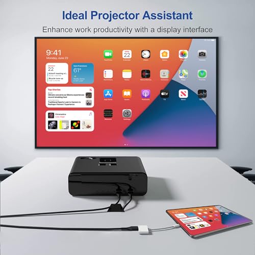 Adaptateur Type C vers HDMI 8K robuste en aluminium pour iPad Pro et iMac - 5