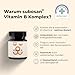 Vitamin B Komplex für Hunde - 120 Tabletten - Hochdosiert: Mit 8 B-Vitaminen (B1, B2, B3, B5, B6, B7, B9, B12) - Mit Tierärzten entwickelt, laborgeprüft & produziert in Deutschland