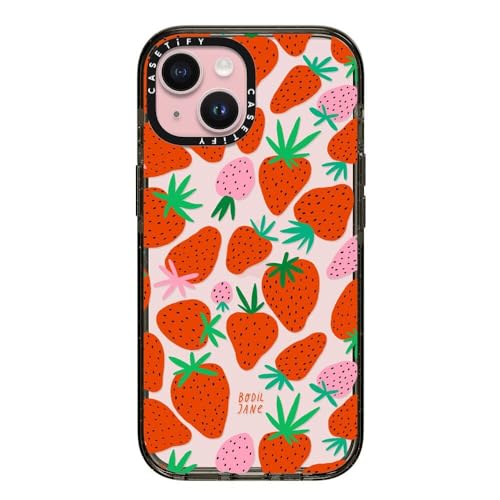 Coque iPhone 15 CASETiFY Fraises pour un Look Urbain et Protégé
