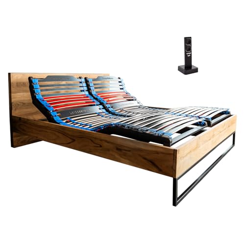 COSY4MORE Lattenrost 100x200cm elektrischer Lattenrost - Nacken- Rücken-, Bein- und Fuß-Zone verstellbar - für jedes 100x200 cm Bett und 200x200 cm Doppelbett - 7 Zonen, für Jede Matratze geeignet