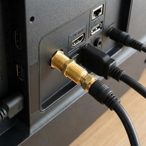 Conector coaxial F hembra a hembra 4 unidades miniatura 3
