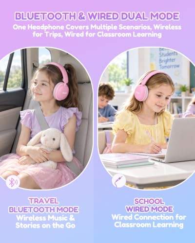 Acer OHR727 Kids Bluetooth Headphones Travel, Over‑Ear Comfort Design - image 4