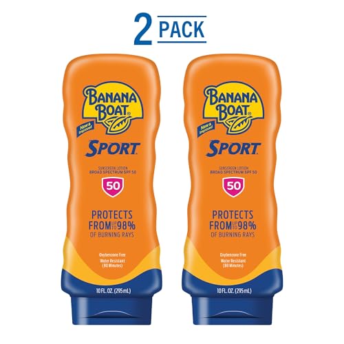 Image of Banana Boat Sport Sunscreen Lotion, SPF 50, 10 Oz Each, Twin Pack