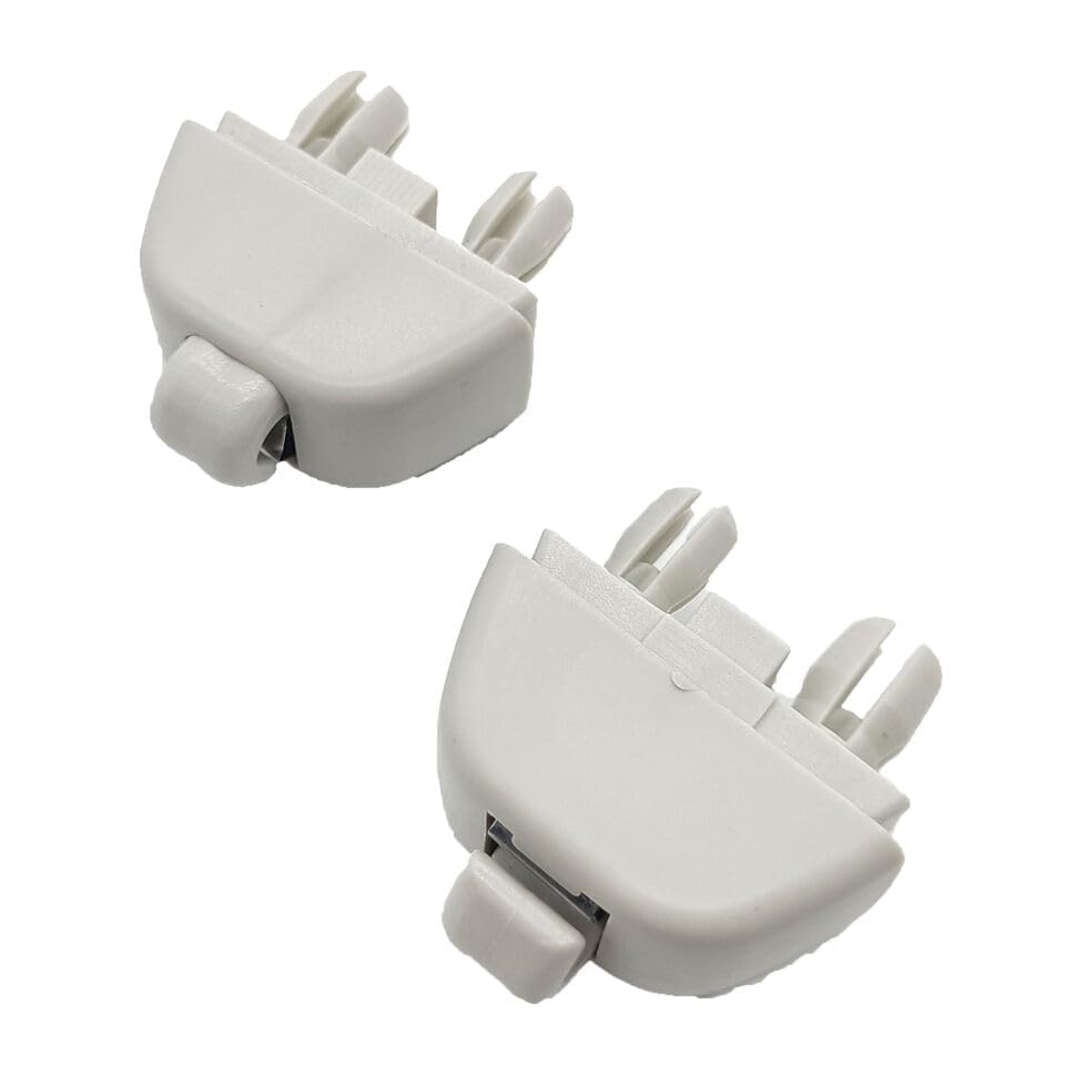 repustor 2pcs Sun Visor Hook Clip for VW Volkswagen Passat 2012-2015 Replace 6R0857561Y20 Gray Interior Sun Visor Hook Clip Bracket