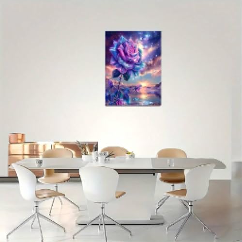 Affiche et impression de galaxie rose violette grand format pour décoration murale - 2
